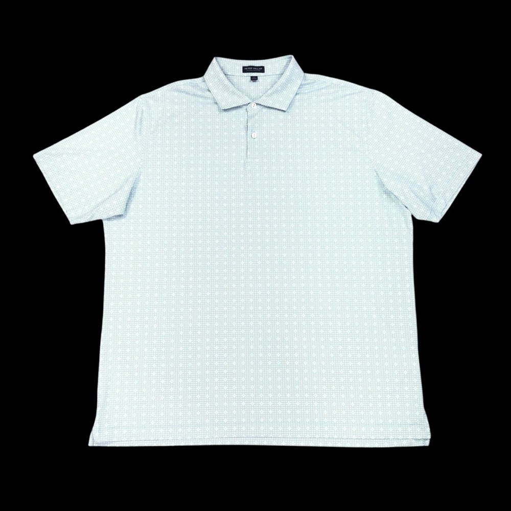 Peter Millar Crown Crafted Northbound Stretch Jersey Polo Size XXL Capri Breeze
